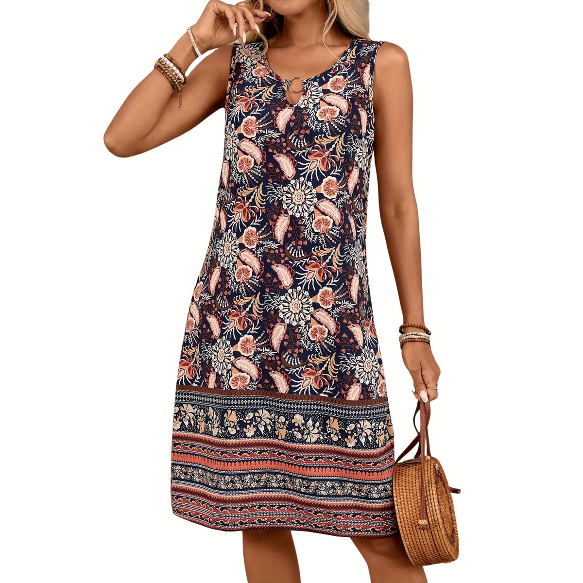 Currero Zomerjurk Dames Zomerjurken Volwassenen Vrouwen Midi Jurk Ibiza Stijl Sundress Dress