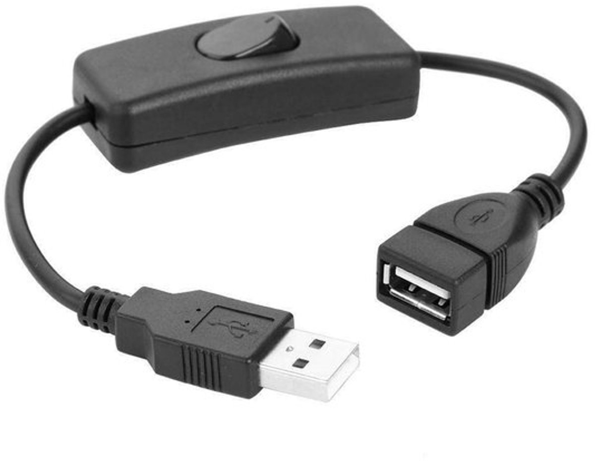 VT Goods - USB-schakelaarkabel - Aan/uit-verlengkabel - Ideaal voor lamp en