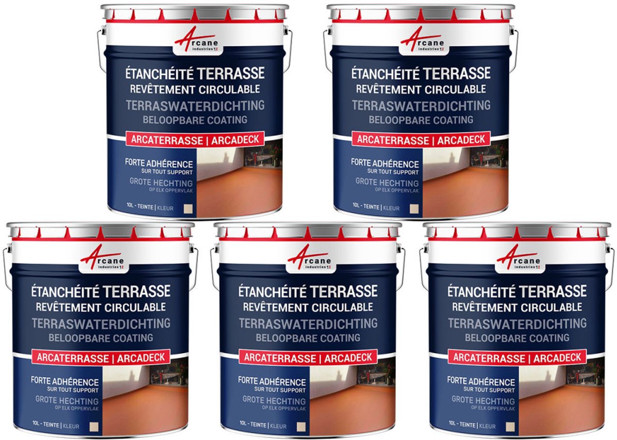 Waterdichte verf voor terras - Buitencoating op basis van hars: ARCADECK