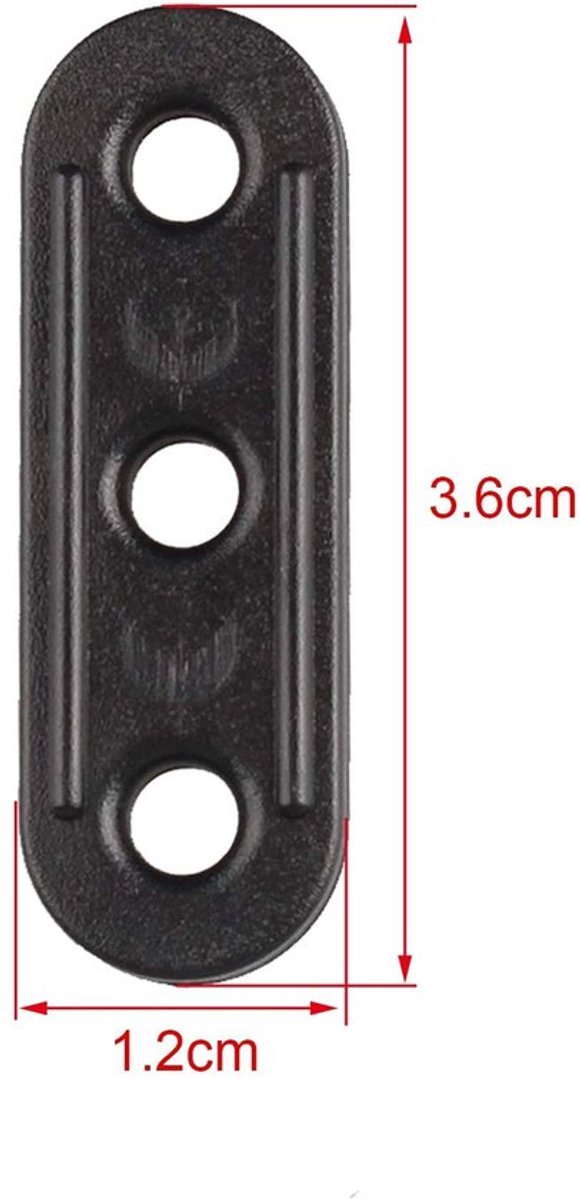 VT Goods - Tent Rope Fastener - 3-Hole Guyline Tensioner - Verstelbaar en Anti-slip