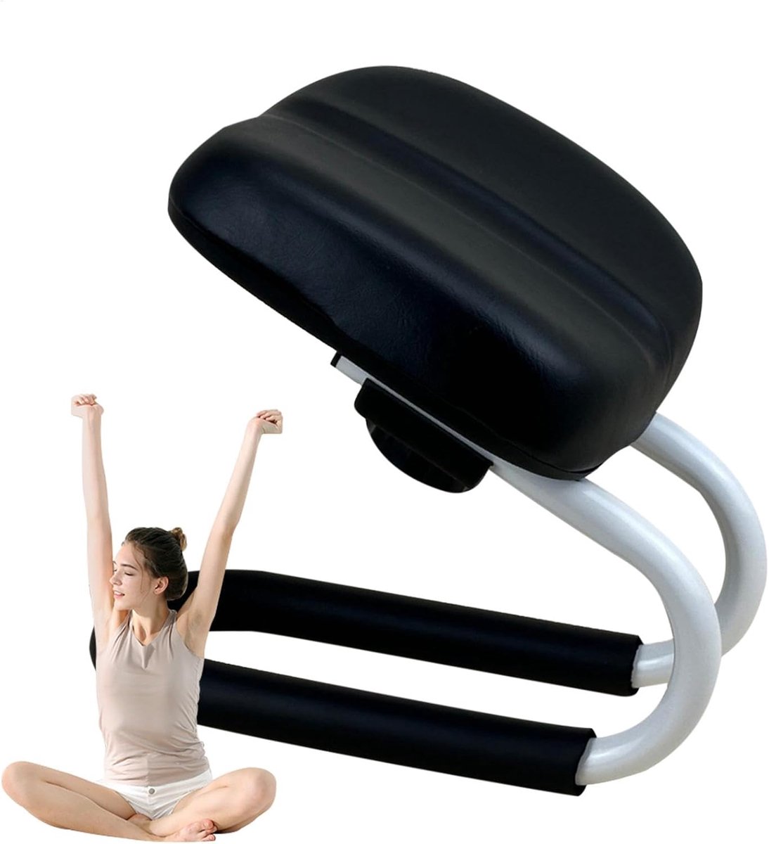 Meditatiebank, meditatiekruk, in hoogte verstelbaar, knieler, voor bidden, yoga
