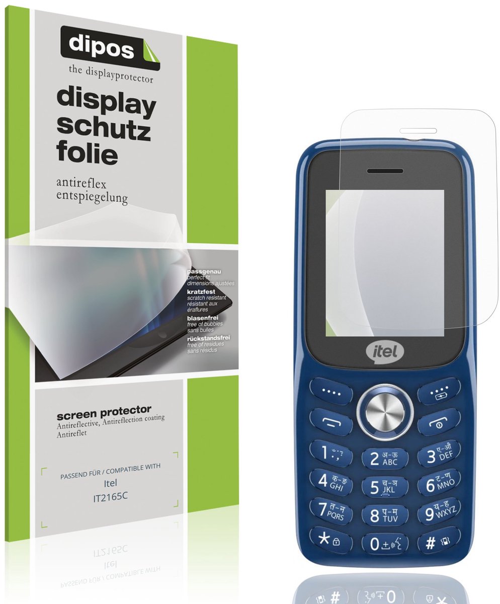 dipos – 4x Matte Beschermfolie geschikt voor Itel IT2165C | Krasbestendige & antireflecterende Screenprotector Ultra-Thin
