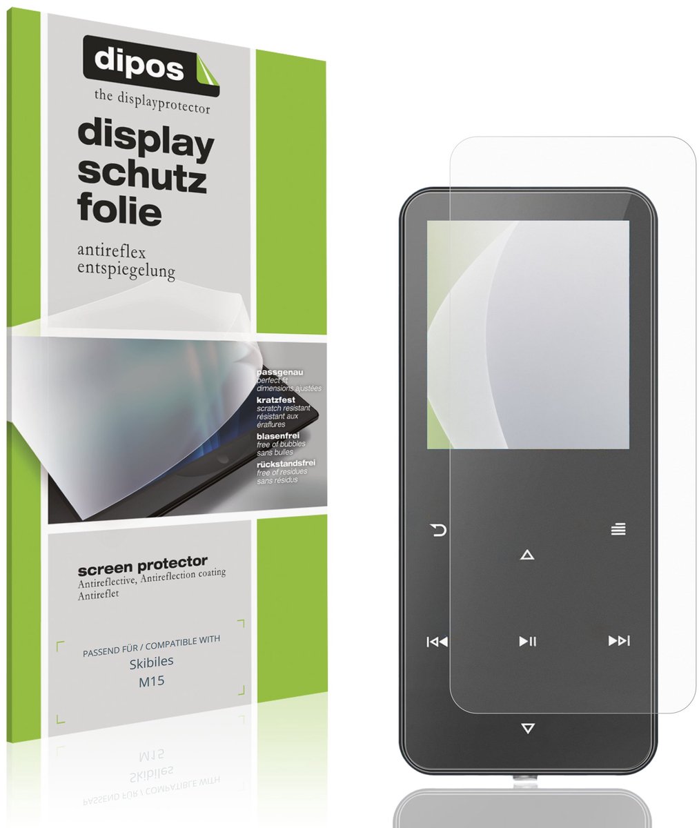 dipos – 4x Matte Beschermfolie geschikt voor Skibiles M15 | Krasbestendige & antireflecterende Screenprotector Ultra-Thin