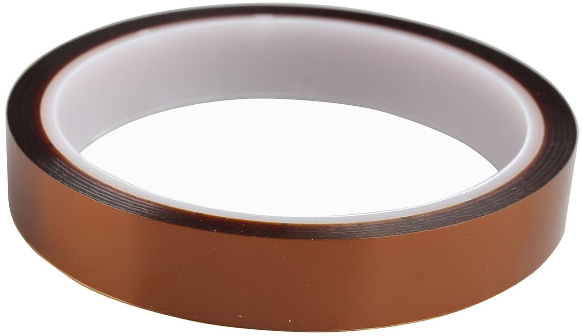 SnelShoppen - Polyimide Tape 15 mm x 33 m, Hoge Temperatuur Weerstand, Goudkleurig, Ideaal voor 3D Printers, Elektrische Klussen en Soldeerwerk