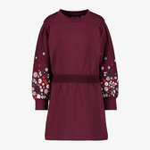 TwoDay meisjes jurk met geborduurde mouwen rood - Maat 92