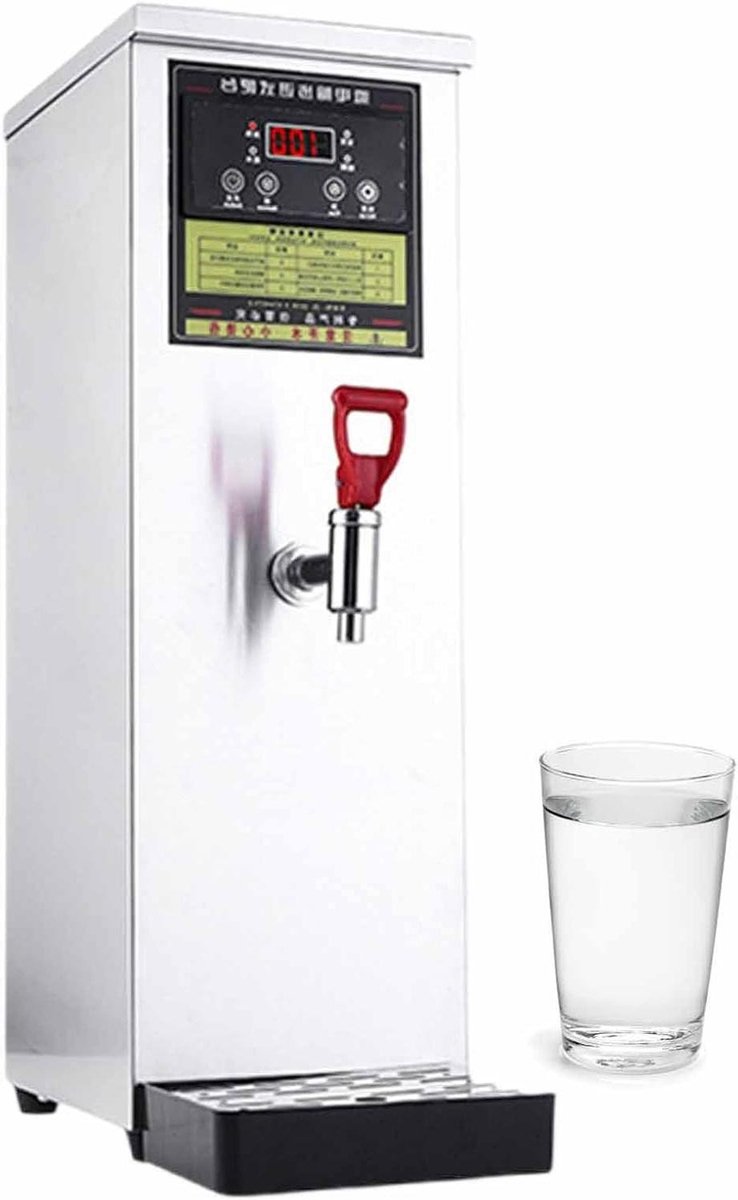 Heetwaterdispenser - Kokendwatermachine Warmwaterboiler - Professioneel Gebruik - Stapsgewijze Verwarming - 50 L/H - Zilver