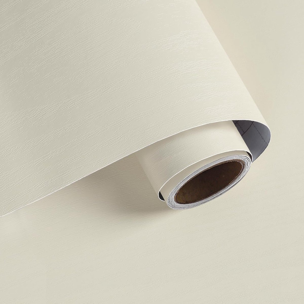 SnelShoppen - Zelfklevend Houten Behang Cream Wit 40 x 200 cm - Houtlook Folie voor Keuken, Badkamer, Slaapkamer - Duurzaam en Wasbaar - Decoratief vo