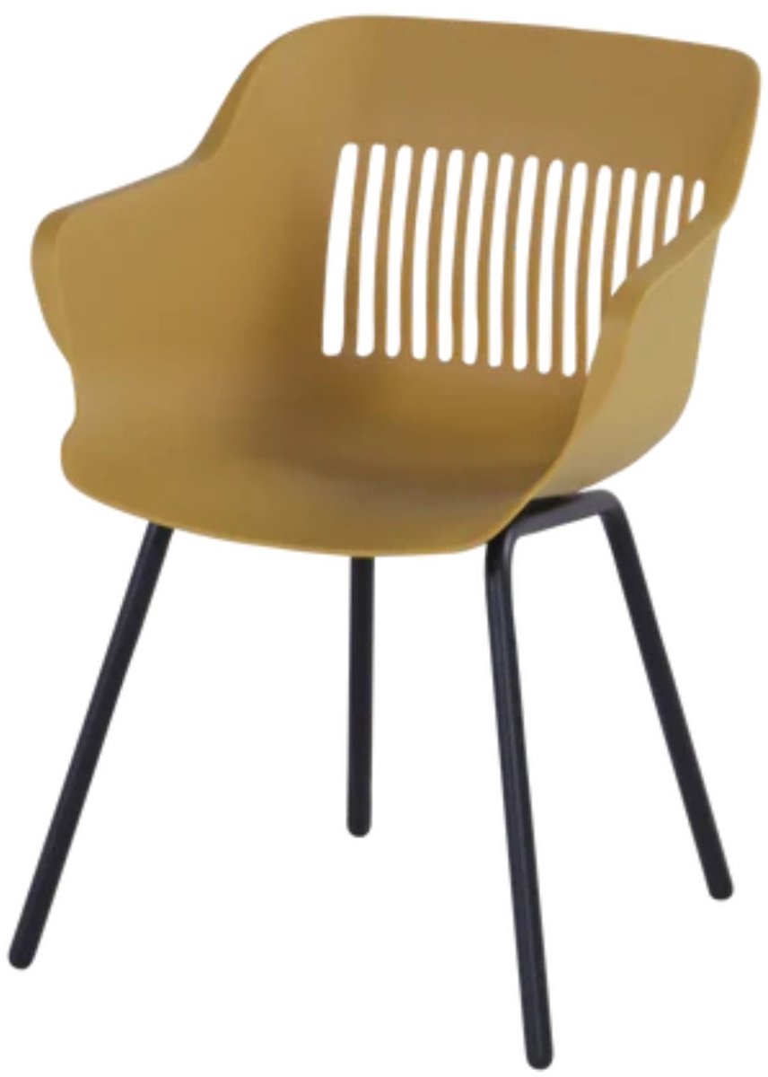 Hartman Jill Alu Rondo chaise de jardin - Set de 2 - Jaune curry
