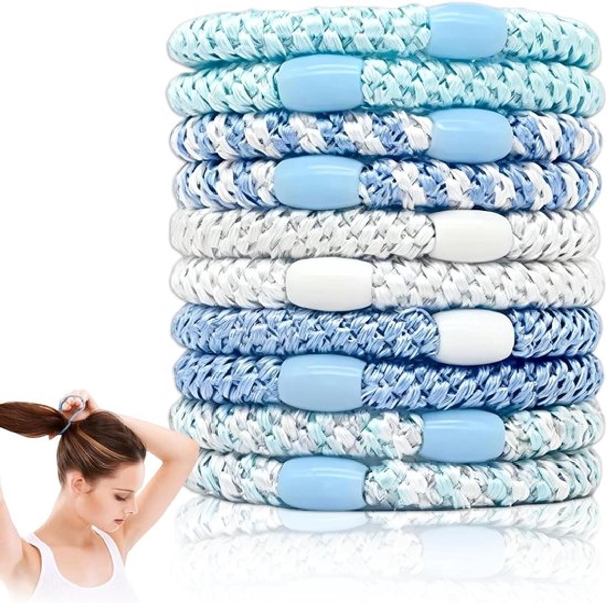 Zachte en Ademende Elastische Haarknippen - Duurzaam Haaraccessoire voor Stijlvolle en Comfortabele Hairstyling met Veelzijdige Kleuren