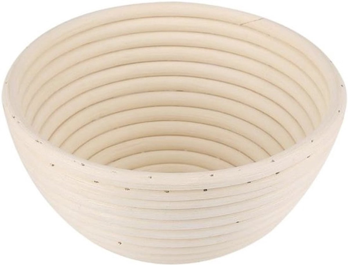 Ronde Brooddeeg Bewijsmand voor het Rijzen van Brooddeeg, Mand voor Ambachtelijk Brood 18 x 9 cm
