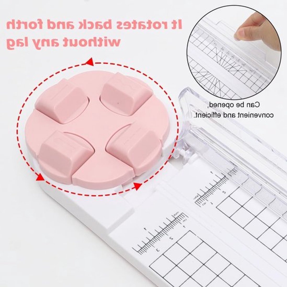 4-in-1 Papier Snijmachine voor Scrapbooking, Foto's en Labels met Rechte, Golf, Perforatie en Ribbel Instellingen