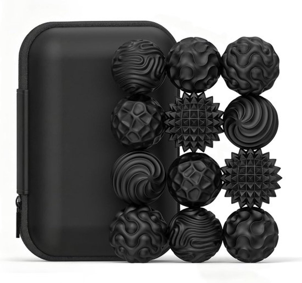 Stressverlichtende Acupressuurballen - 12 Stuks Silicone Massageballen voor Ontspanning en Pijnverlichting