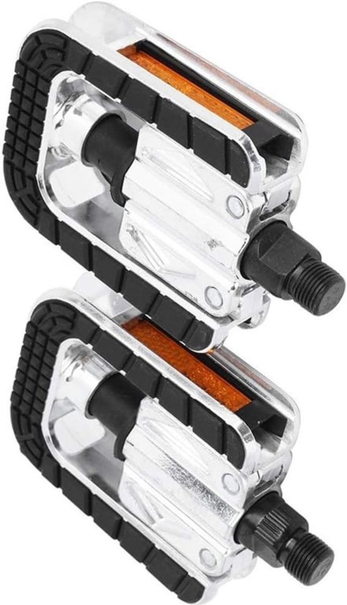 Vouwbare fiets pedalen met antislip en reflectoren, ideaal voor mountainbikes, vouwfietsen en racefietsen, 180° bidirectioneel opvouwbaar