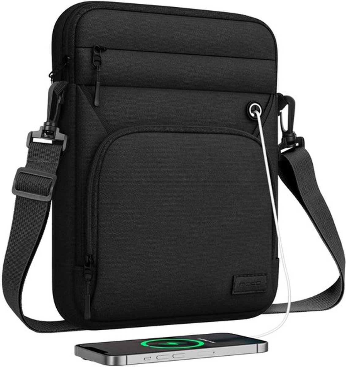 Tablet hoes 13 inch - multifunctionele tas - hoofdtelefoonopening - beschermhoes - hoogwaardig polyester - zachte binnenvoering - tablet tas
