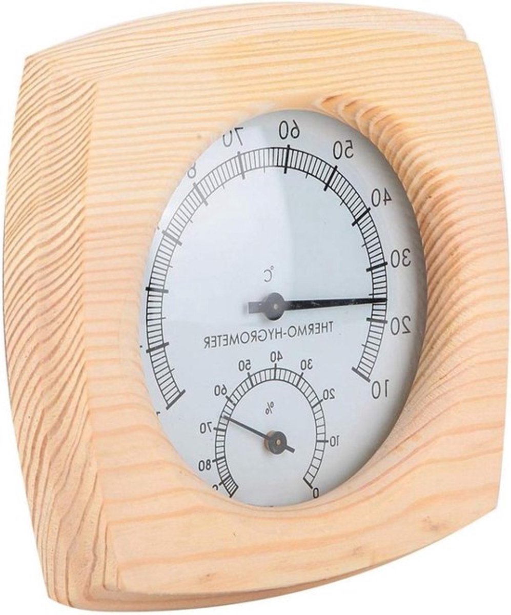 Digitale 2-in-1 Thermometer en Hygrometer voor Sauna, Stoomruimte en Binnengebruik - Nauwkeurige Temperatuur- en Vochtigheidsmeter