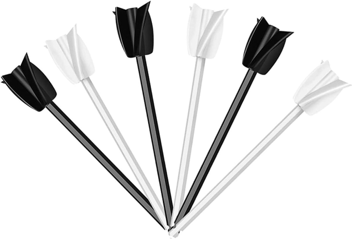 SnelShoppen - 6 Stuks Harsmixers Herbruikbare Verf Mixer Epoxy Mixer Accessoire voor Krachtig Mengen Verf Roerstaaf Boor Accessoire voor Hars Silicone