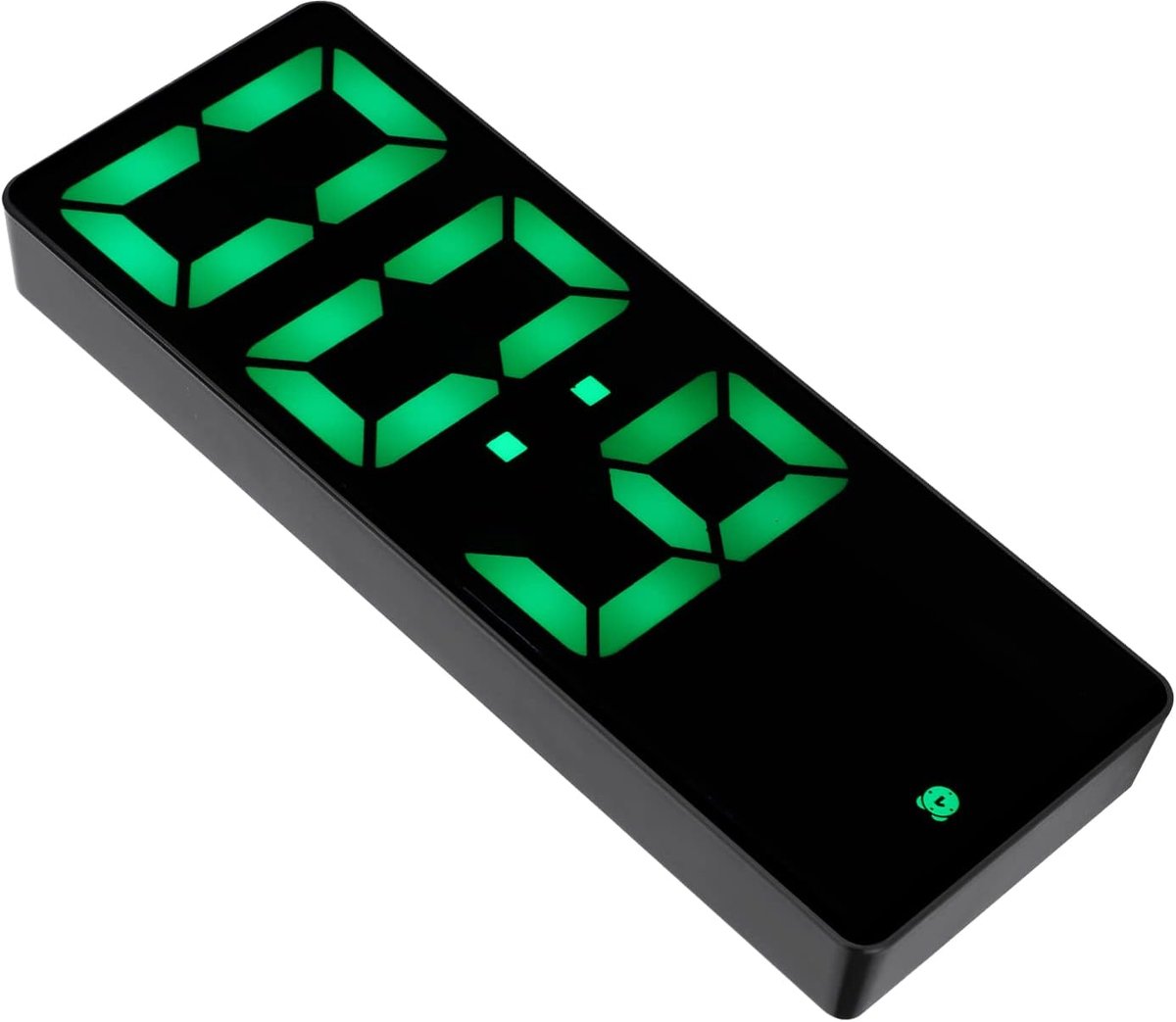 SnelShoppen - Digitale Wekker Klok met LED Spiegel Weergave, Elektronische Muurklok met Alarmfunctie, Batterij en USB Voeding, Energiezuinig en Handig