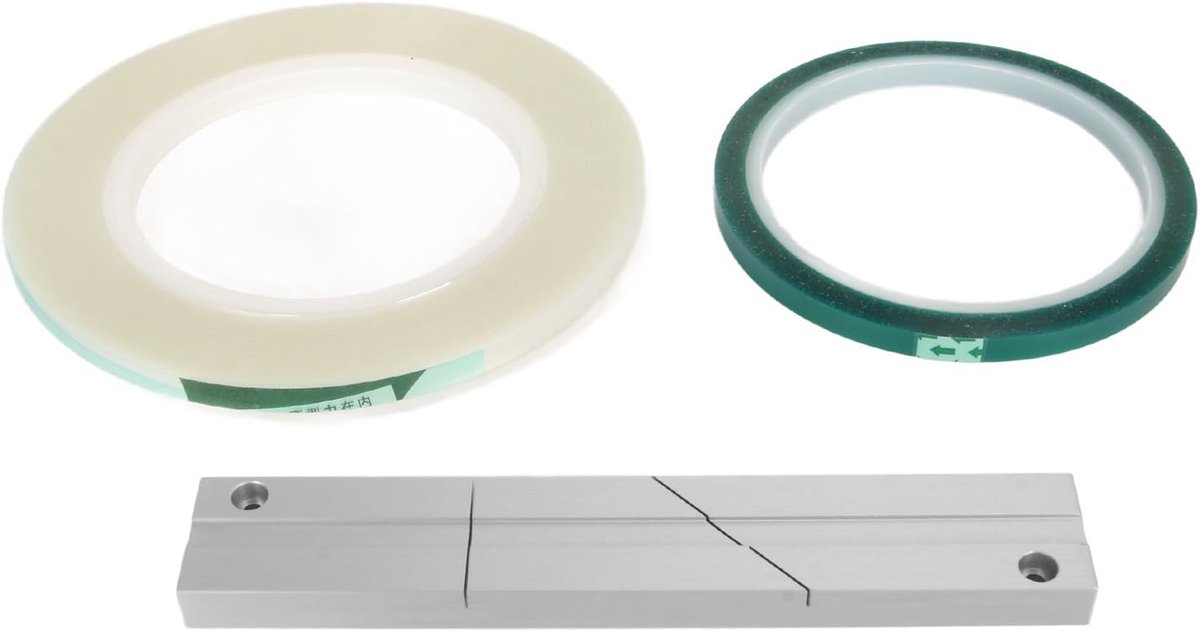 SnelShoppen - 1/4 10 Inch Tape Splicing Set voor Open Reel Tape Media met Splittape en Leidtape, Compact Splice Kit voor Gemakkelijk Gebruik
