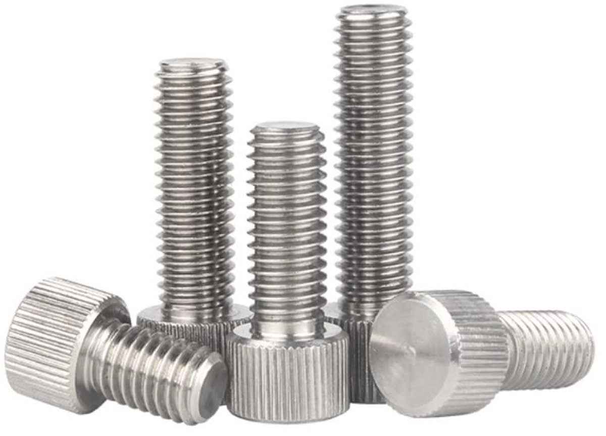SnelShoppen - Knurled Screws RVS Platte Kop Handvijs M2.5x4mm (10 Stuks) - Roestvrij Staal, Duurzaam, Handmatig Verstelbaar, Voor Diverse Toepassingen