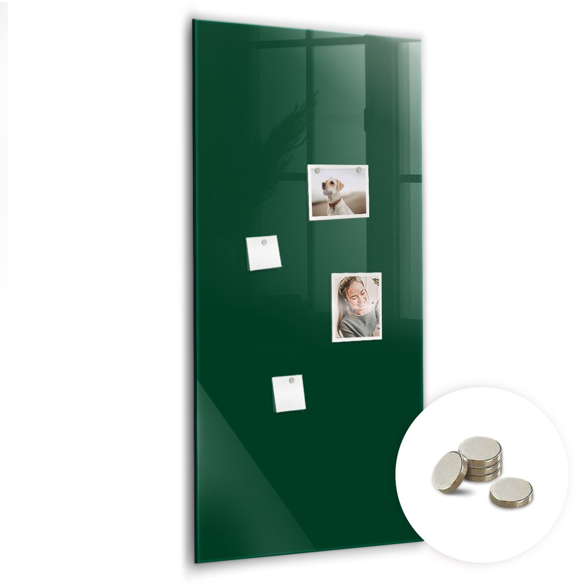 Coloray Glazen Magneetbord - Magnetisch Bord Lila kleur - 60x120 cm - Groente Magneetbord - Magnetic Board - Magneetbord Design
