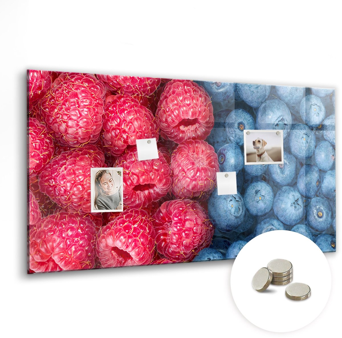 Coloray Glazen Magneetbord - Magnetisch Bord Een kopje koffie - 120x60 cm - Veelkleurig Magneetbord - Magnetic Board - Keuken Decoratie