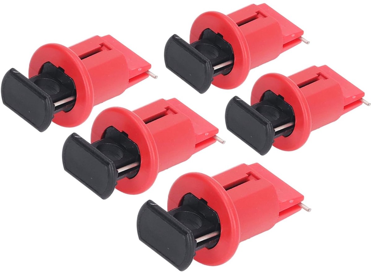 SnelShoppen - Power switch lock - 5-delige veilige miniatuur schakelaar vergrendeling voor bescherming - Precisie vergrendeling - Ideaal voor enkelvou