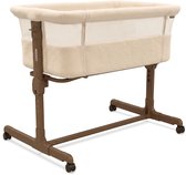 LUVION® Co Sleeper Teddy Ivory – Lit d'appoint – Berceau bébé – Cododo – Tissu peluche – Matelas inclus – Blanc
