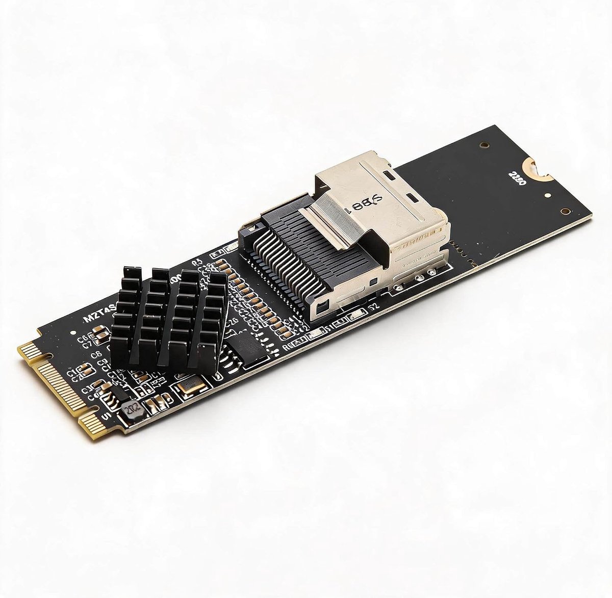 SnelShoppen - M.2 NVME Naar SFF 8087 Uitbreidingskaart, ASM1064 Controller, 4 Poort 6Gbps MINI SAS36 PIN, Ideaal Voor Opslaguitbreiding