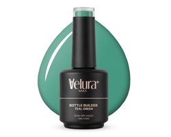 Velura® Bottle Builder (BIAB) - Builder in a Bottle - 15ml Teal Green - Liquid Builder Gel - BIAB Gel Nagels - Flexibel & Dimethicone Hechting - HEMA- & TPO-vrij