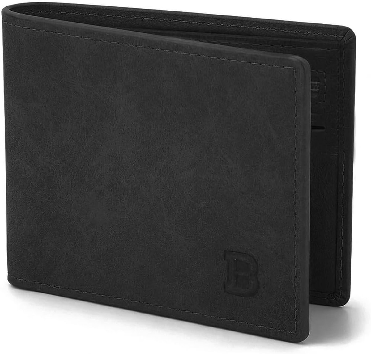 SnelShoppen - Smart Creditcardhouder, 8 Slots PU Leren Portemonnee, Bifold Mannen Ritsportemonnee of Minimalistische Portemonnee voor Mannen, Zakelijk