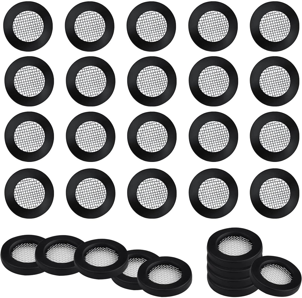 O-Ring Set voor Douchekop - 30 Stuks Waterdichte Slangafdichtingen en Filternetten voor 1/2 Inch Douchekoppen