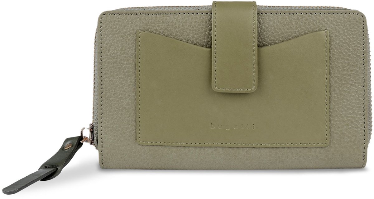 bugatti portemonnee Viola Ladies Zip Wallet Green groen