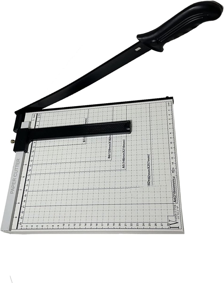 SnelShoppen - Professionele Handmatige Papier Snijder - Efficiënte Letter Cutter van Hoogwaardig Staal met Comfortabele Handgreep voor Kantoor en Crea