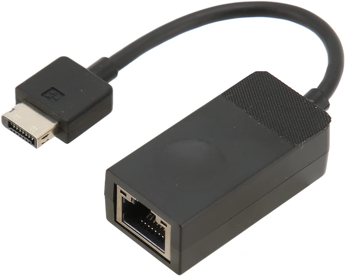 Ethernet adapter RJ45 10/100Mbps - Plug and Play - Voor Thinkpad X280, X390, T495s - Betrouwbare netwerkaansluiting - ShopVlot