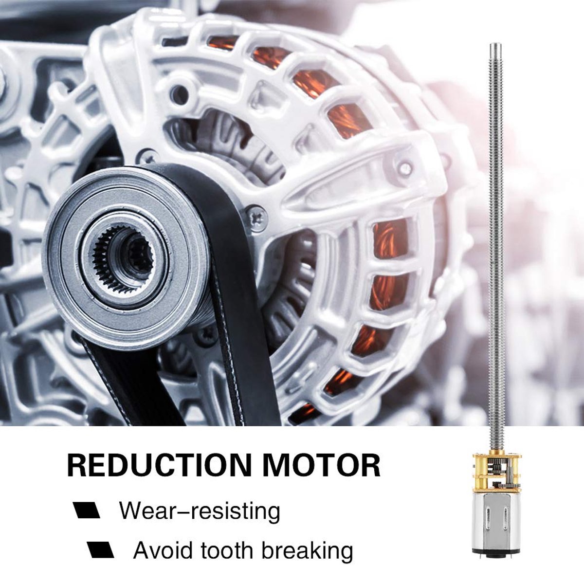 SnelShoppen - N20 Snelheidsverminderingsmotor voor RC Voertuig 6V 30RPM Metaal Micro Elektrische Motor met Lange Outputas M4 X 100mm Geschikt voor Min