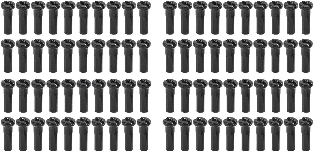 SnelShoppen - 80 stuks Fiets Spaken Moeren, 14mm IJzer Fiets Spaken Pet voor 14G Spaken Draad Fiets Spaken Accessoires