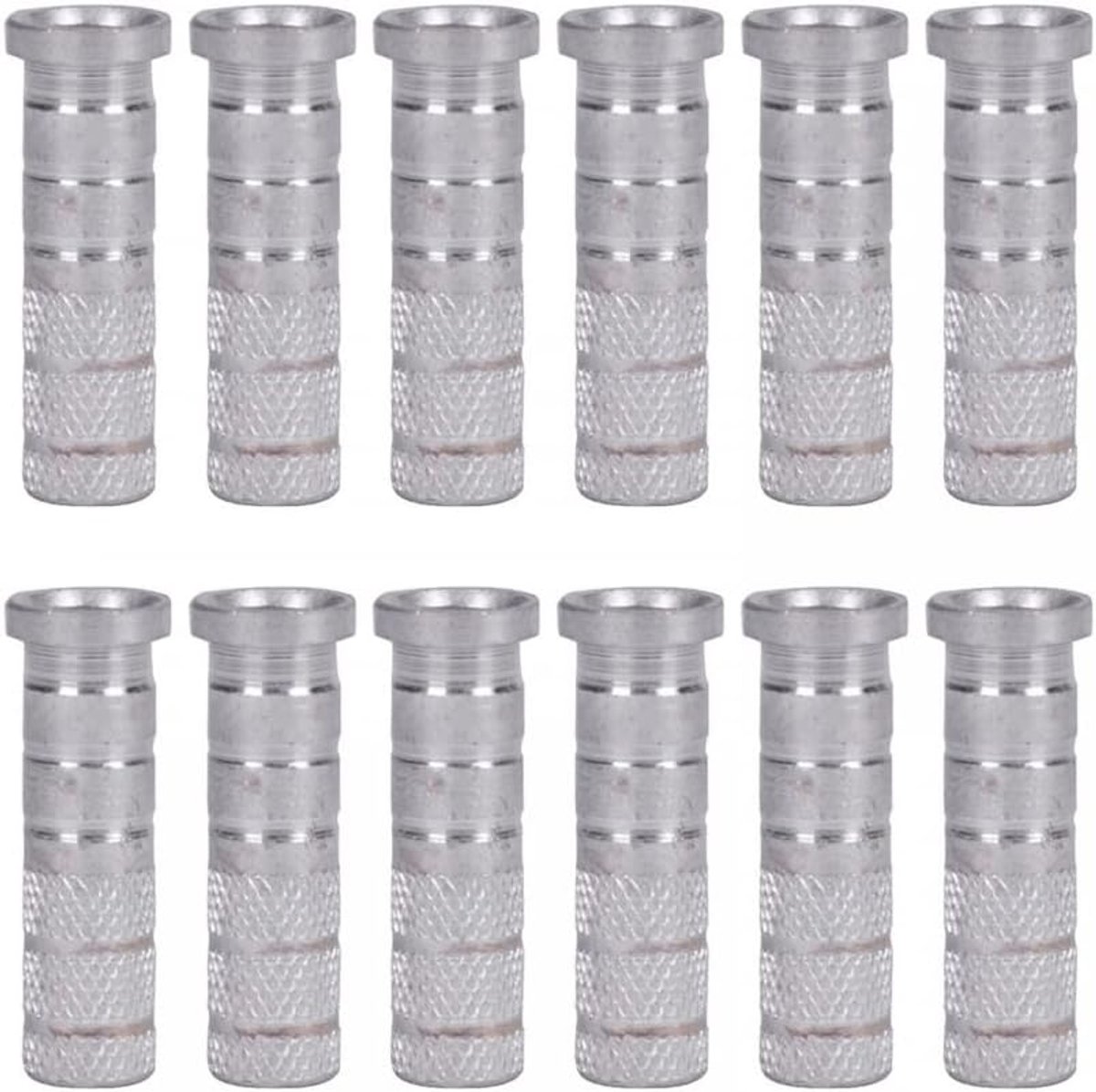 SnelShoppen - 12 Stuks Vervangende Pijlen Inserts van Aluminium voor 6.2mm Pijl-as, Robuuste Archery Accessoires, Makkelijk te Gebruiken, Ideaal voor