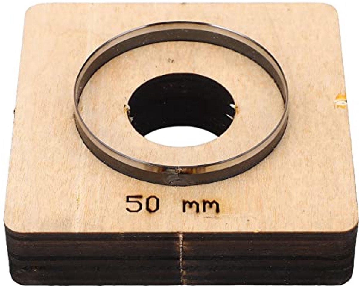 SnelShoppen - Ronde Leren Perforator Snijvorm 50mm Diameter Holle Vorm voor Plastic DIY Verwerking en Ambachtelijk Maken