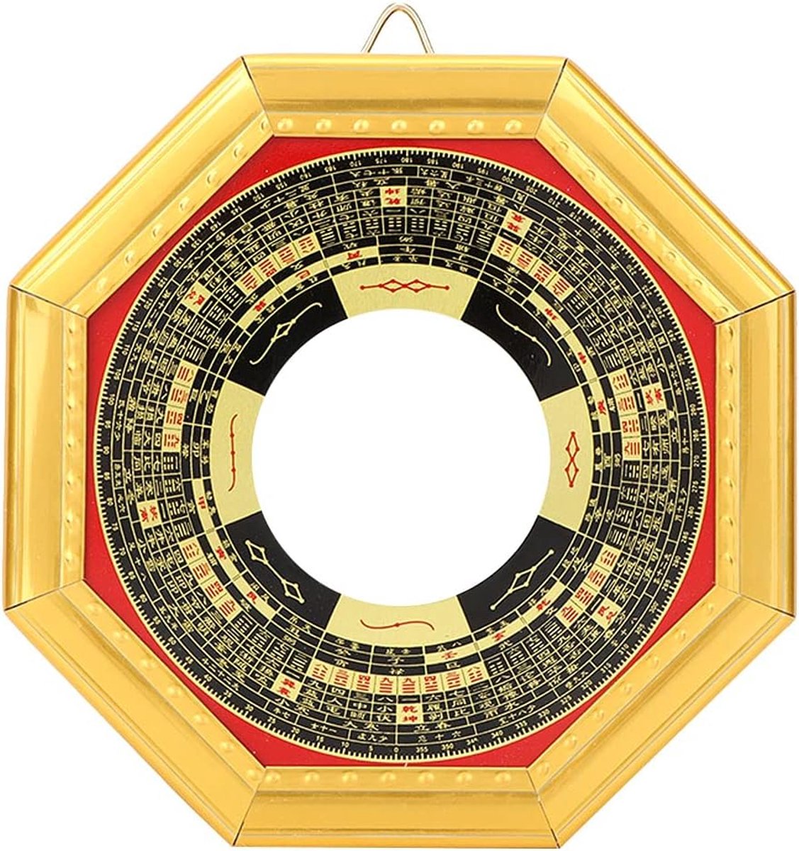 SnelShoppen - Traditionele Chinese Feng Shui Convex Concave Bagua Spiegel Wandspiegel 13.5cm voor Huis en Kantoor Decoratie