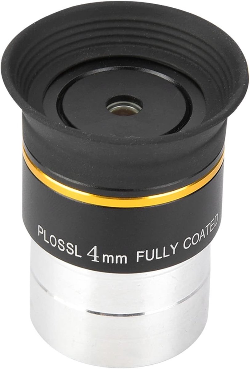 SnelShoppen - Lenses LT 114Az 4mm Plossl Oculair, 1.25 Inch Volledig Gecoate HD Plossl Oculair voor Telescopen, Astronomie Accessoires