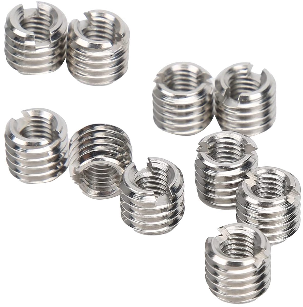 SnelShoppen - 10pcs Draadinschroef, Reducernut, M5*0.8 - M8*1.25 8mm Grof M2-M16 Vrouwelijke Draad en M4-M20 Mannelijke Draad 4-30mm RVS Reparatie Ins