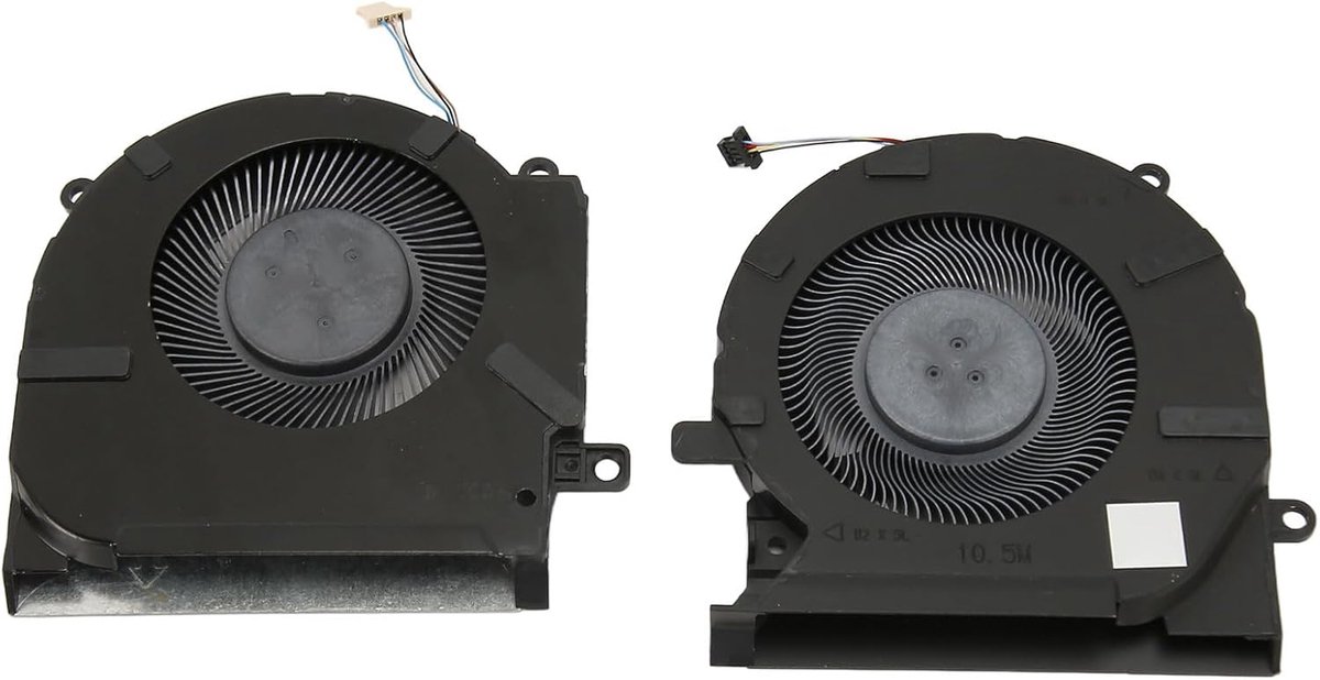 SnelShoppen - Laptop Koelventilator voor Notebook, 4-Pin Koelventilator, Geschikt voor OMEN 15 EK0005LA, EK0013DX, Duurzaam Aluminium en ABS Materiaal