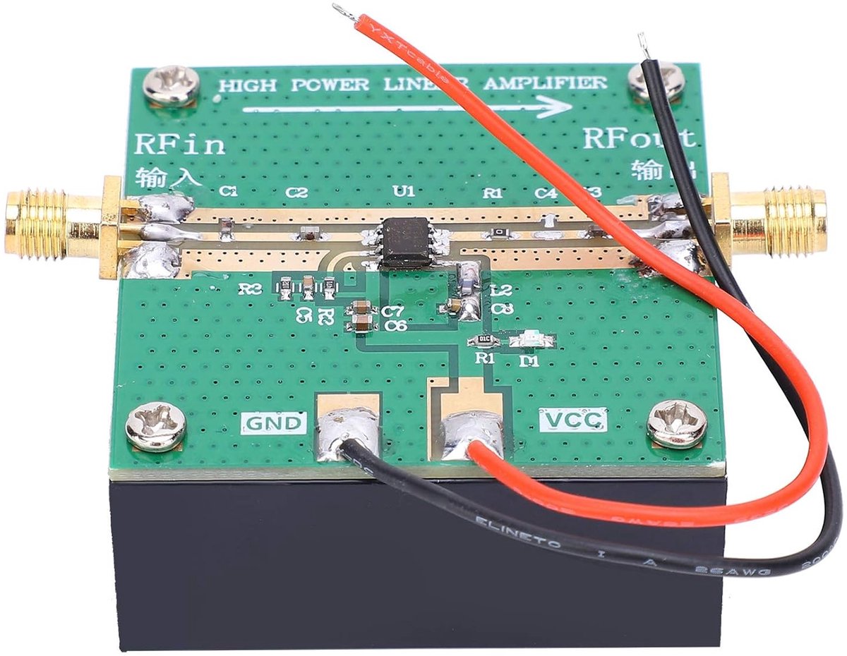 RF2126 RF Power Amplifier 400‑2700MHz 2.4GHz 1W Amplifier with Heat Sink - ShopVlot