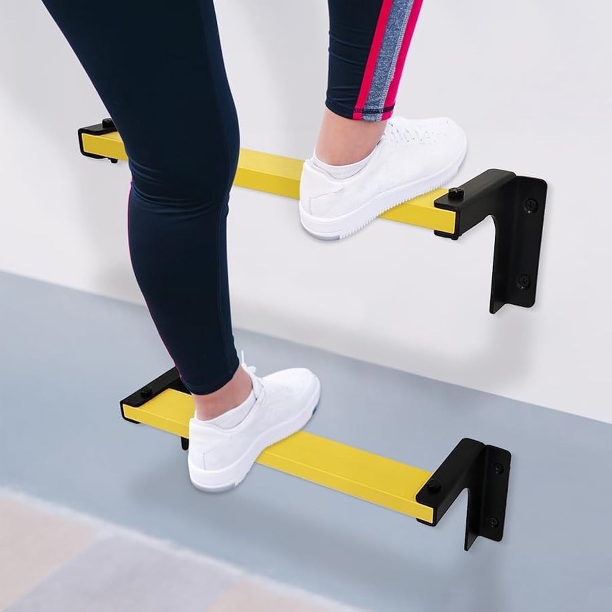 SnelShoppen - ISOP Wandladder voor Klimsport | 10 Sportklimroutes | Antislip en Brandveilig | Wandbestendige Ladder | Roestvrij Staal en Extra Stevig