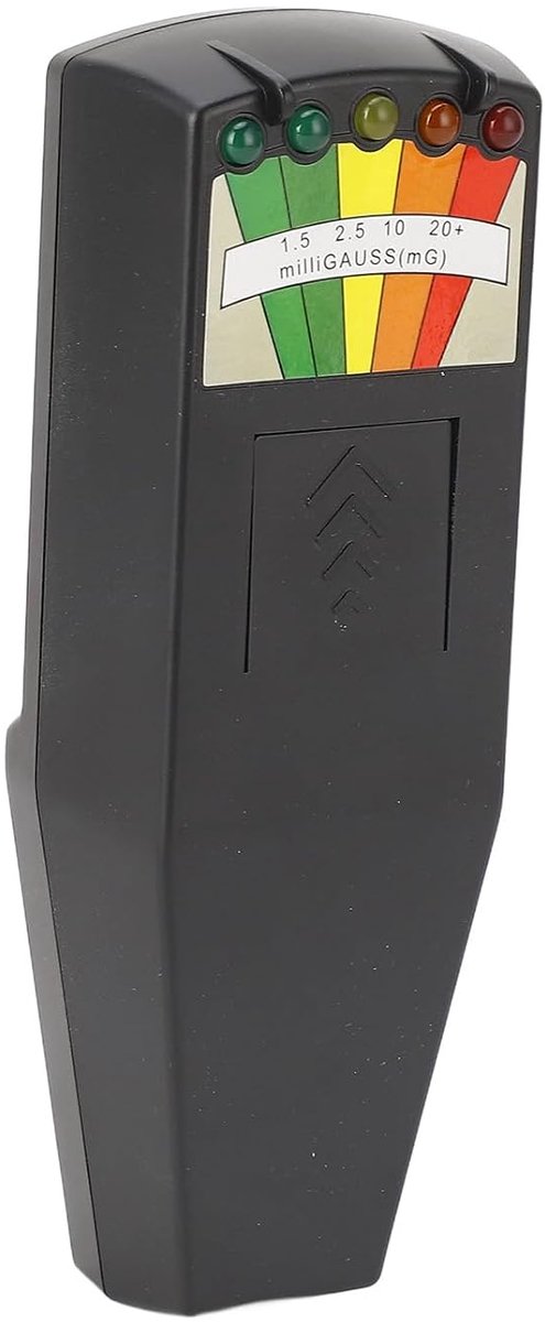 SnelShoppen - Magnetisch Veldmeter Detector, EMF Meter voor Jacht en Psychisch Onderzoek, Draagbaar en Betrouwbaar, LED Indicatie, Vijf Niveaus van St