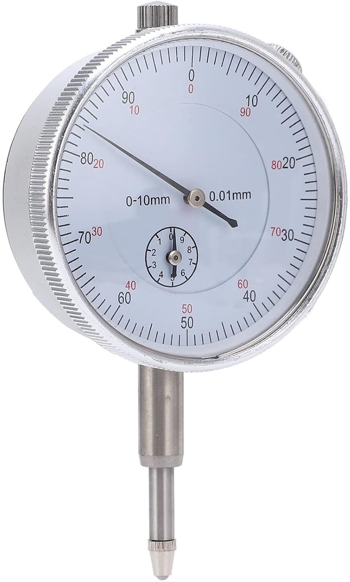 SnelShoppen - Mechanische meetinstrument met dial gauge, schokbestendige binnenkern, hoge precisie, uitstekende slijtweerstand (0-10mm) voor professio