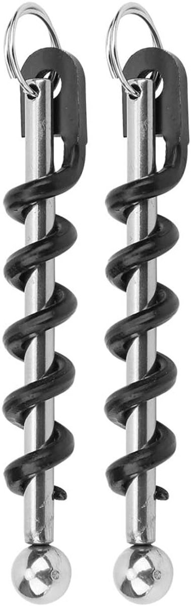 SnelShoppen - 2Pcs Sleutelhanger Wijnopener, Draagbare Tas Kurkentrekker voor Noodgevallen, Mini Camping Kurkentrekker voor Wijnliefhebbers, Kellners,