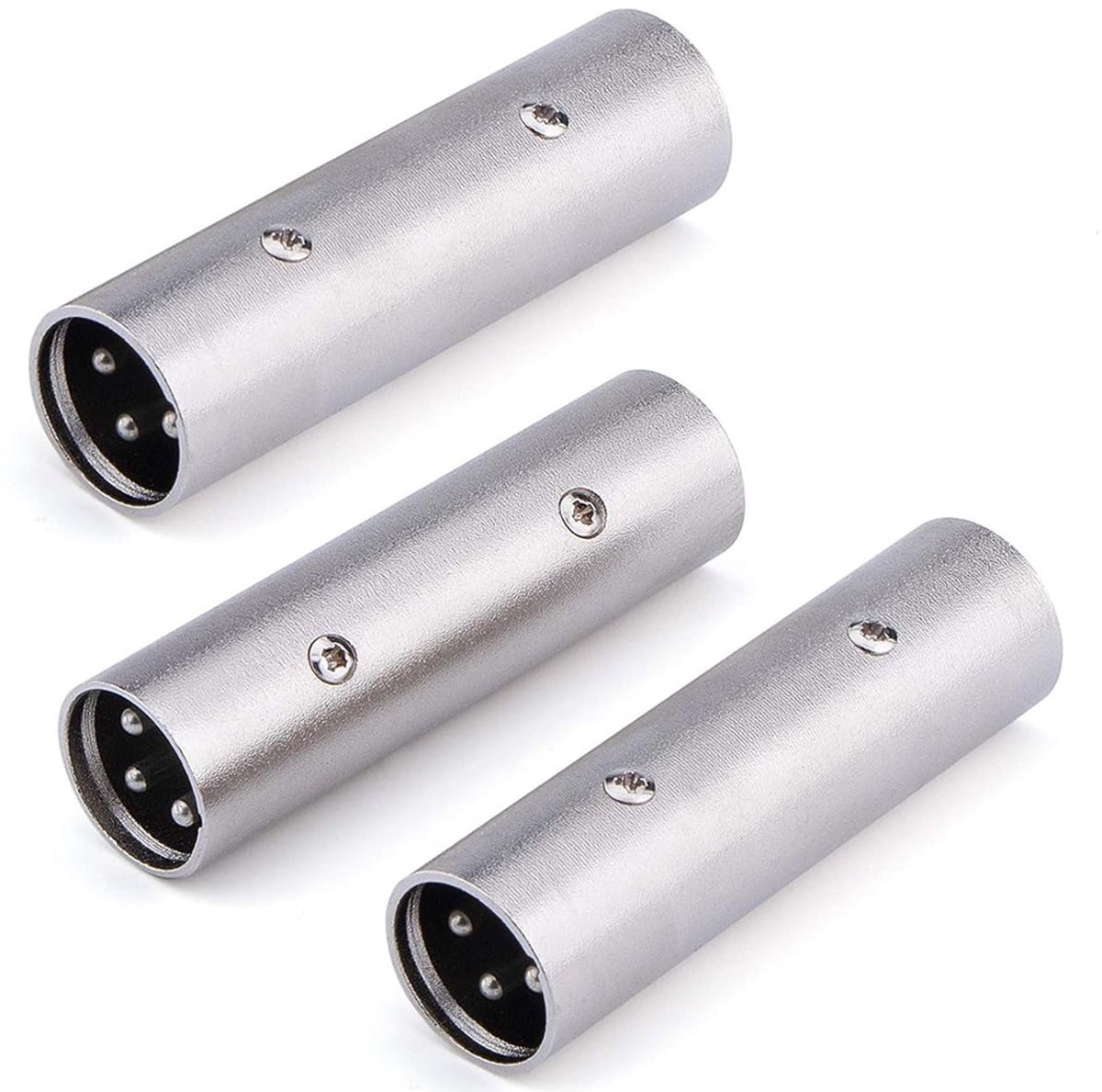 XLR naar XLR gender changer adapter - 3-pin XLR male naar male - stevig design - ideaal voor microfoon en mixer - ShopVlot
