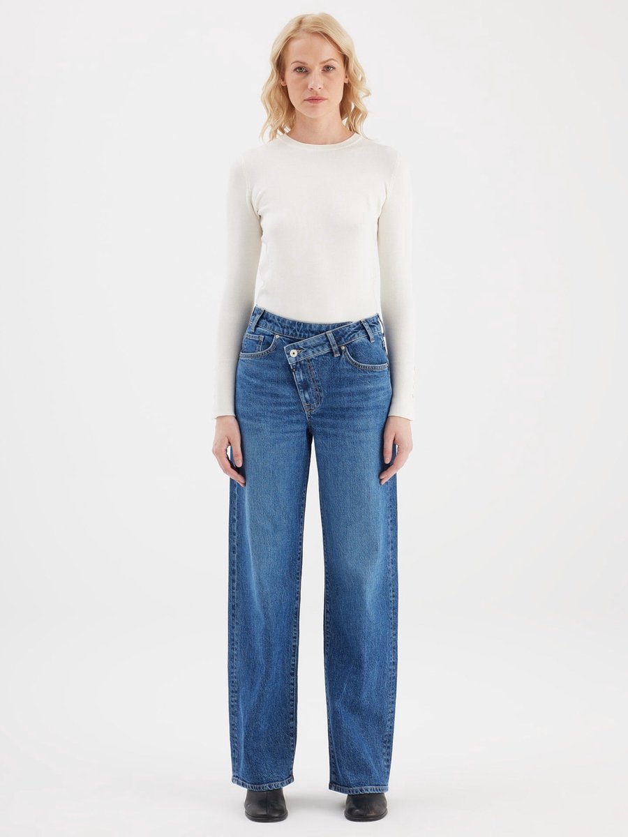 COJ - Cora - Relaxed Straight Jeans - Dark Blue
