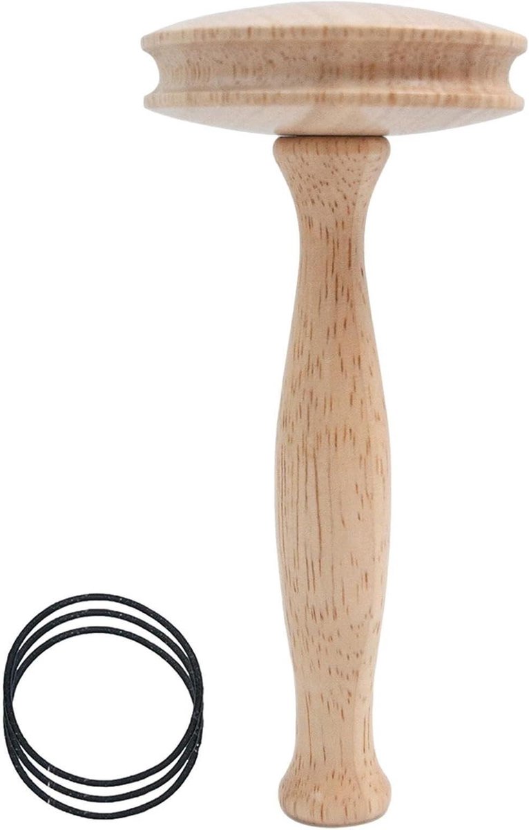 Houten Stoppaddestoel - Reparatieset Kleding - Kleding Herstellen - Glad Hout - 14.5 x 7 cm - Niet gespecificeerd